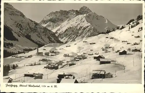 wz29071 Hirschegg Kleinwalsertal Vorarlberg Panorama Kategorie. Mittelberg Alte Ansichtskarten