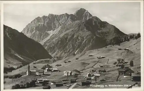 wz29075 Hirschegg Kleinwalsertal Vorarlberg Widderstein Kategorie. Mittelberg Alte Ansichtskarten