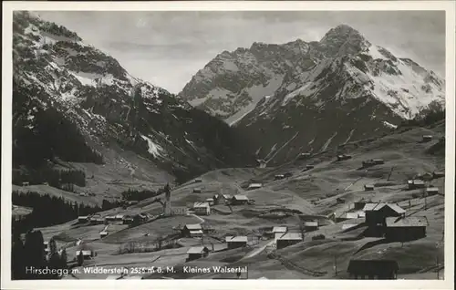 wz29076 Hirschegg Kleinwalsertal Vorarlberg Panorama Kategorie. Mittelberg Alte Ansichtskarten