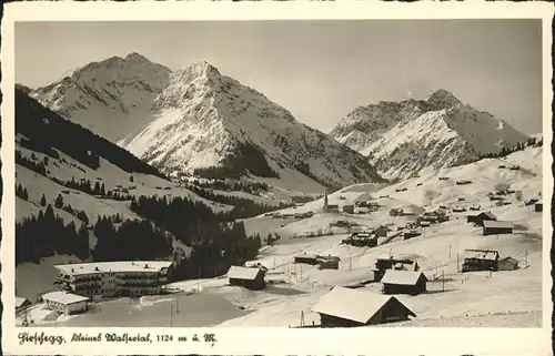 wz29077 Hirschegg Kleinwalsertal Vorarlberg Panorama Kategorie. Mittelberg Alte Ansichtskarten