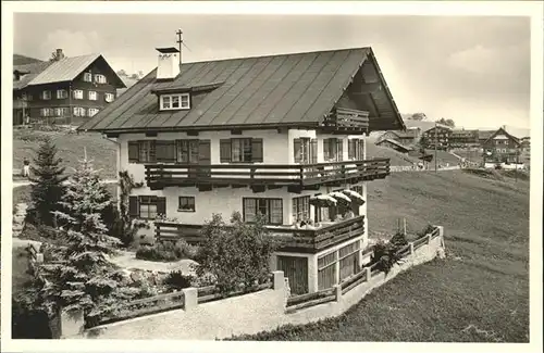wz29107 Hirschegg Kleinwalsertal Vorarlberg Haus Berg Heil Kategorie. Mittelberg Alte Ansichtskarten