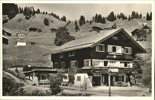 wz29116 Hirschegg Kleinwalsertal Vorarlberg Haus Edelweiss Kategorie. Mittelberg Alte Ansichtskarten