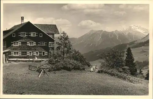 wz29125 Hirschegg Kleinwalsertal Vorarlberg Schoentalhof Kategorie. Mittelberg Alte Ansichtskarten