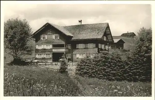 wz29128 Hirschegg Kleinwalsertal Vorarlberg Haus Waescher Kategorie. Mittelberg Alte Ansichtskarten
