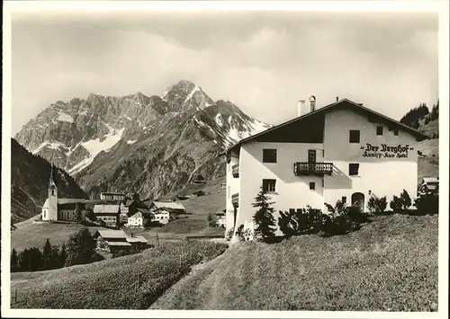 wz29146 Hirschegg Kleinwalsertal Vorarlberg Der Berghof Kategorie. Mittelberg Alte Ansichtskarten