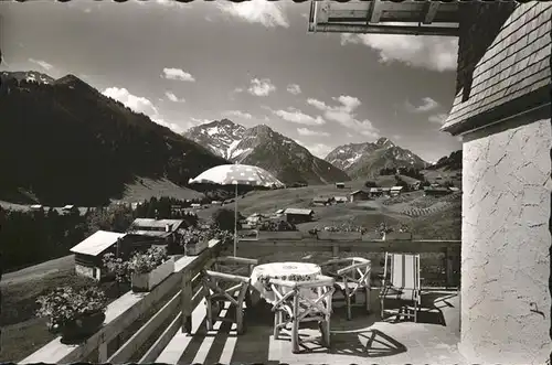 Riezlern Kleinwalsertal Terrassen Cafe Persion Erlenbach