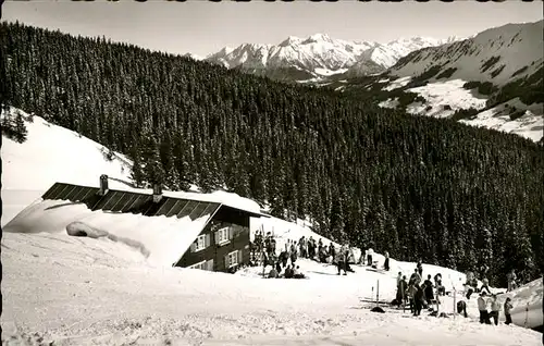 wz29235 Hirschegg Kleinwalsertal Vorarlberg Ifenhuette Kategorie. Mittelberg Alte Ansichtskarten