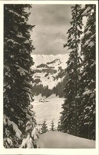 wz29275 Hirschegg Kleinwalsertal Vorarlberg Bergeheim Waeldele Kategorie. Mittelberg Alte Ansichtskarten