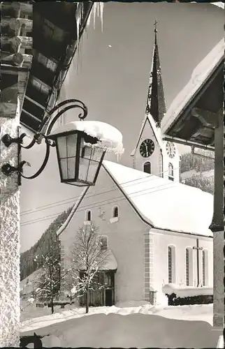 wz29285 Hirschegg Kleinwalsertal Vorarlberg Dorfkirche Kategorie. Mittelberg Alte Ansichtskarten