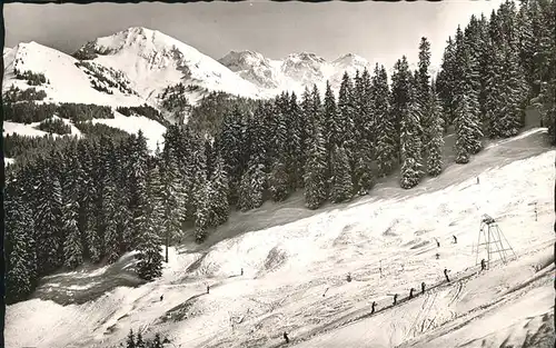 wz29287 Hirschegg Kleinwalsertal Vorarlberg Skilift Kategorie. Mittelberg Alte Ansichtskarten