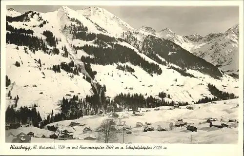 wz29373 Hirschegg Kleinwalsertal Vorarlberg  Kategorie. Mittelberg Alte Ansichtskarten