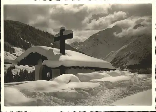 Mittelberg Kleinwalsertal Alpenkurhotel Wasserfall Kapelle Kreuz 