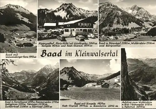 Baad Kleinwalsertal Ansichten Alpengasthof Noris Huette