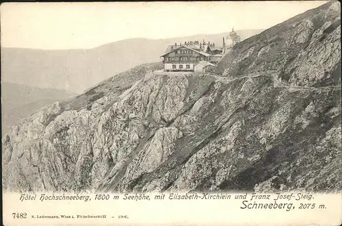 Schneeberg Oesterreich Hotel Hochschneeberg Elisabeth-Kirchlein