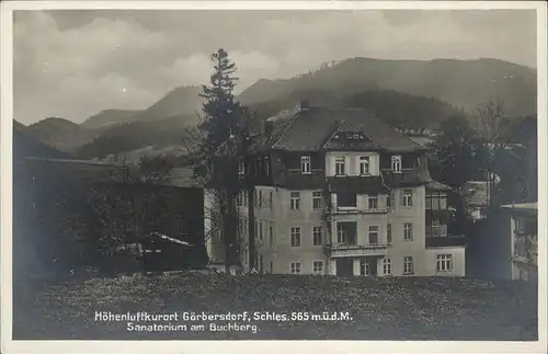 Goerbersdorf Sachsen Sanatorium Buchberg Kat. Oederan