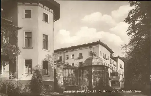 Goerbersdorf Schlesien Dr. Roemplers Sanatorium