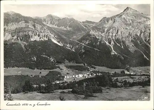 Lenzerheide Albula Luftbild Lenzerhorn Kat. Lenzerheide