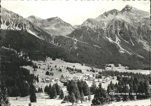 Lenzerheide Albula Gesamtansicht Kat. Lenzerheide