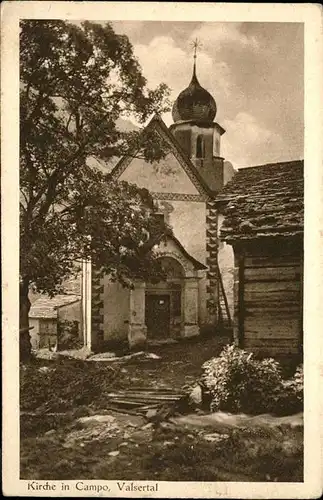 Campo Vallemaggia Kirche Kat. Campo