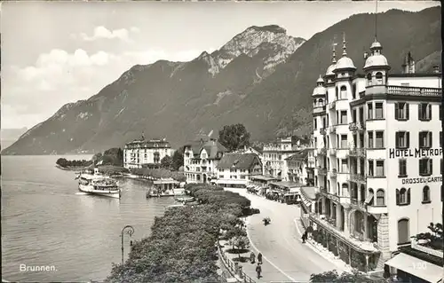 Brunnen SZ Hotel Metropol Kat. Brunnen