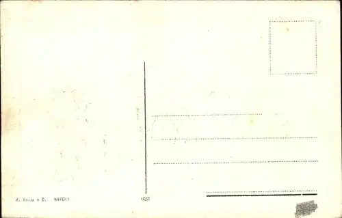 Napoli Porto col vesuvio Kat. Napoli