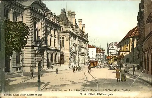 Lausanne VD La Banque cantonale Place St. Francois / Lausanne /Bz. Lausanne City