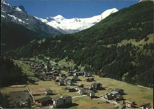 Saas Grund Gesamtansicht Kat. Saas Grund