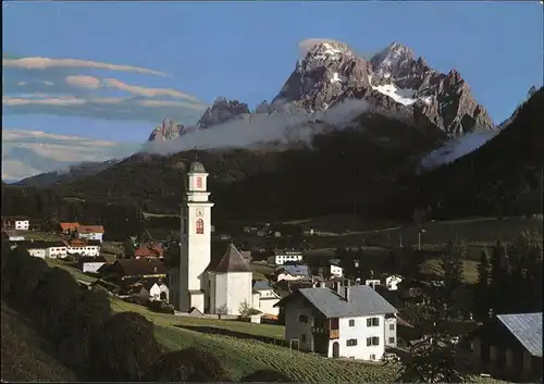 Sexten Sesto Suedtirol Teilansicht Rotwand / Bozen /Pustertal