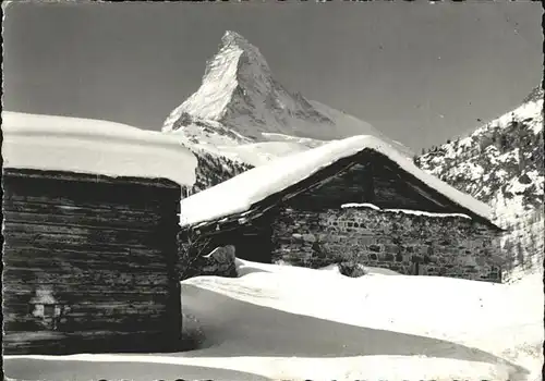 wz39278 Matterhorn VS Huette Kategorie. Matterhorn Alte Ansichtskarten