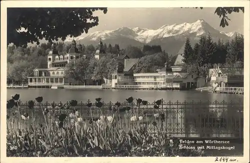 Velden Woerthersee Schloss Mittagskogel See /  /