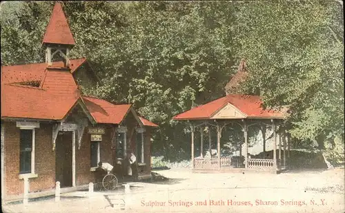 Sharon Springs New York Sulhur Springs Bath House Kat. Sharon Springs