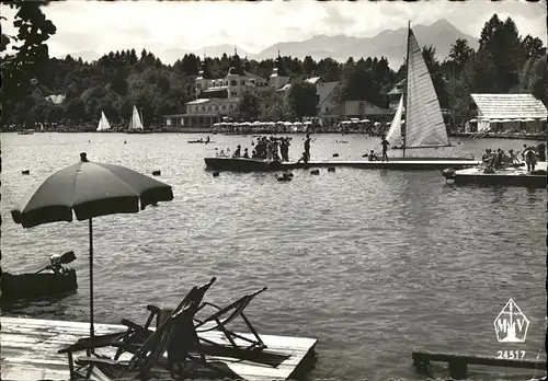 Velden Woerthersee Baden Segelboote /  /