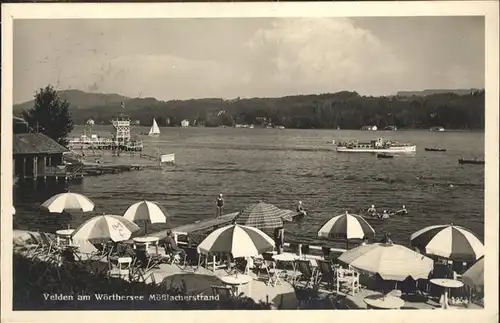 Velden Woerthersee Moesslacherstrand Baden Schiffe /  /