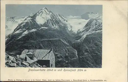 Breslauerhuette Ramoljoch Kat. Soelden