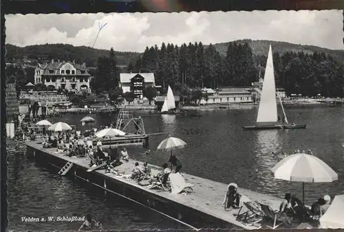 Velden Woerthersee Schlossbad Segelboote /  /