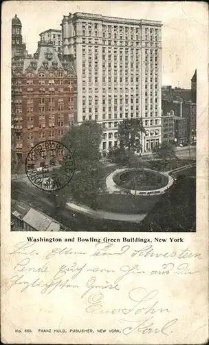 New York City Washingtonand  Bowling Green Buildings / New York /