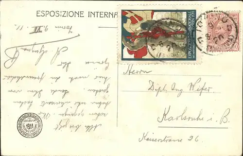 Torino Esposizione Internationale Torino 1911 Italiani all estero Industria della seta Kat. Torino