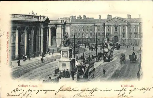 Dublin Ireland College Green Strassenbahn / United Kingdom /