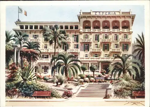Bordighera Hotel Esperia Kat. Bordighera