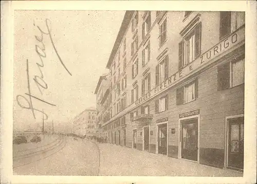 Genova Albergo e Ristorante Firenze Zurigo Kat. Genova