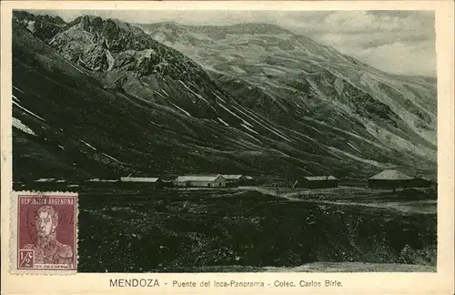 Mendoza Puente del Inca Panorama  Kat. Mendoza