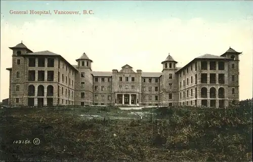 Vancouver British Columbia General Hospital Kat. Vancouver