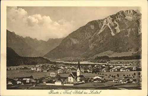 wz40456 Reutte Tirol Lechtal Kirche Kategorie. Reutte Alte Ansichtskarten