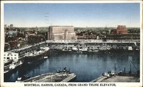 wz40588 Montreal Quebec Harbor Elevator Kategorie. Montreal Alte Ansichtskarten