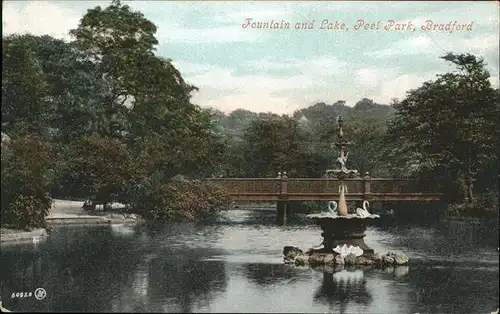 Bradford Fountain Lake Peel Park Kat. Bradford