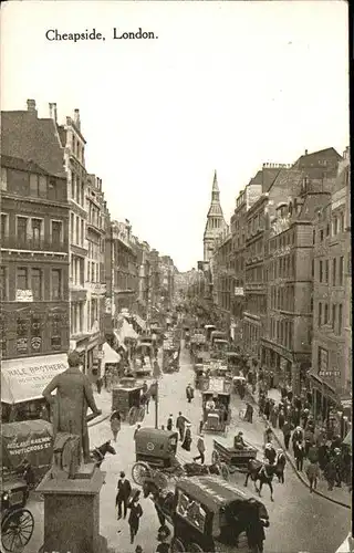 London Cheapside Kutschen Kat. City of London