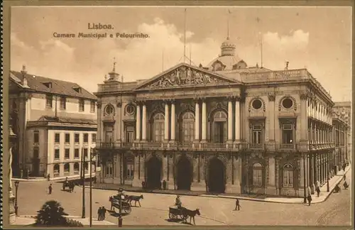 Lisboa Camara Municipal e Pelurinho Pferdekutschen
