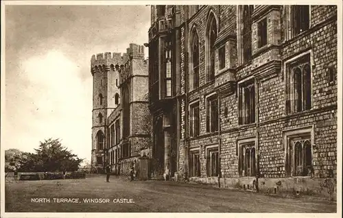 wz41857 Windsor Castle Castle North Terrace Kategorie. United Kingdom Alte Ansichtskarten