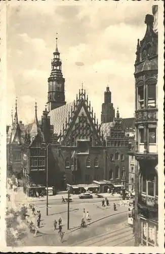 wz42881 Breslau Niederschlesien Rathaus Kategorie. Wroclaw Alte Ansichtskarten