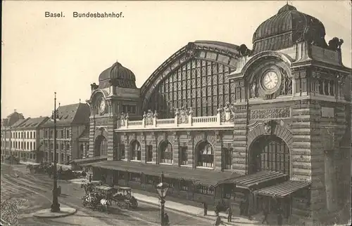 Basel BS Bundesbahnhof Kutsche Kat. Basel